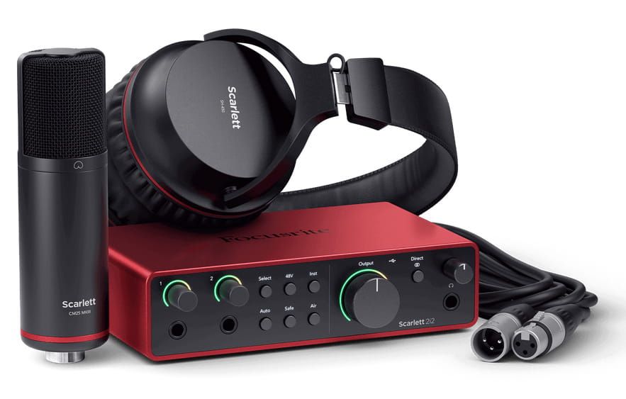 Focusrite Scarlett 2i2 Studio 4th Gen – zestaw do home recordingu