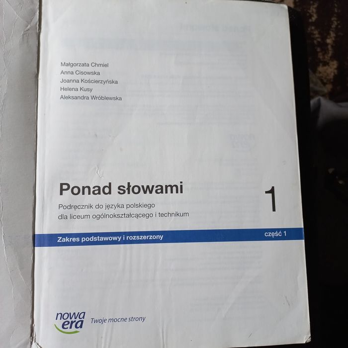 Ponad słowami 1, klasa 1, nowa era, zakres podstawowy i rozszerzony 1