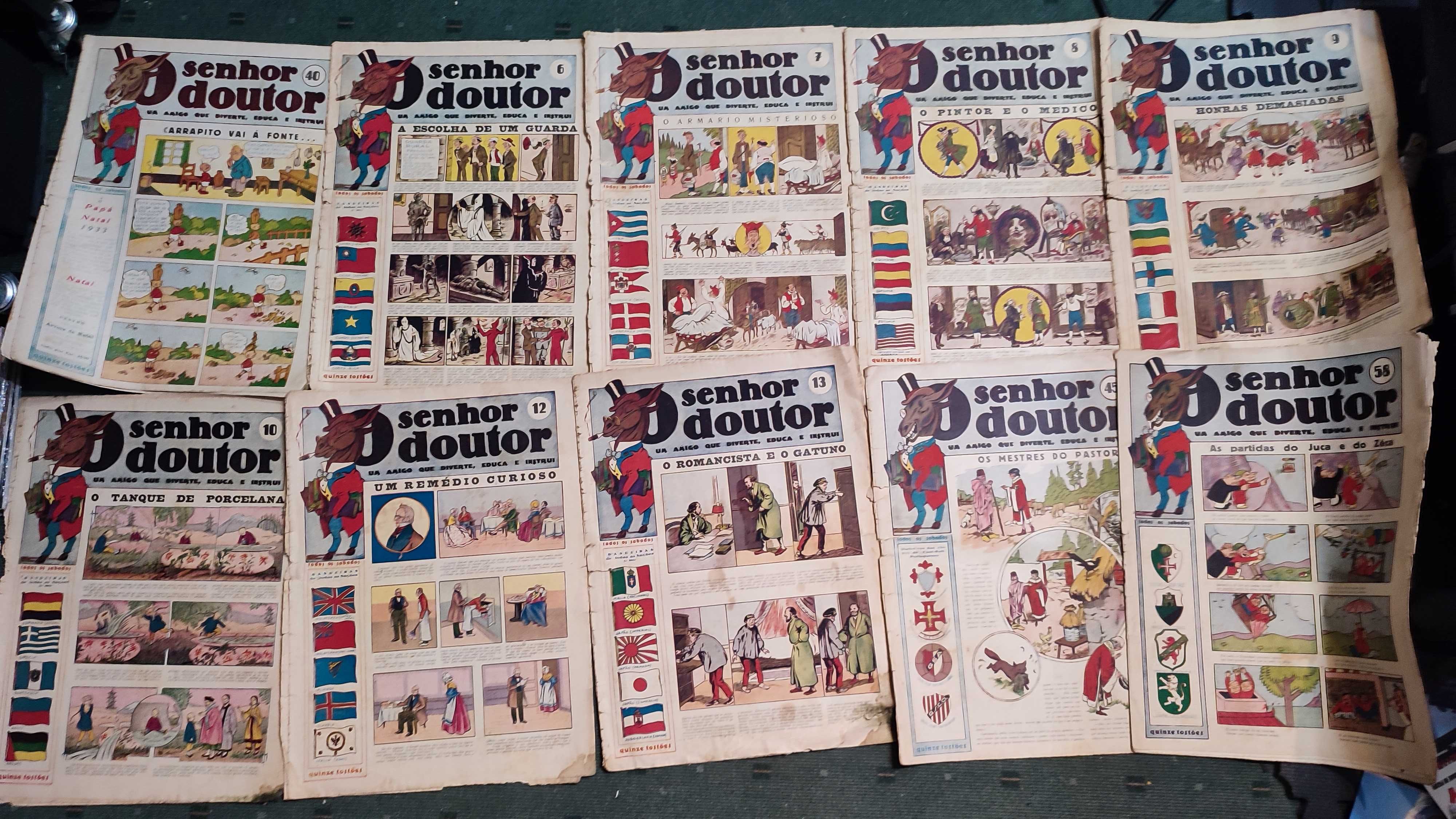 Lote 70 revistas de BD antigas O Senhor Doutor