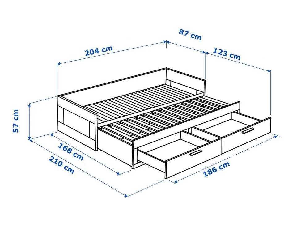 Łóżko leżanka rozsuwane IKEA + jeden materac - możliwa dostawa!