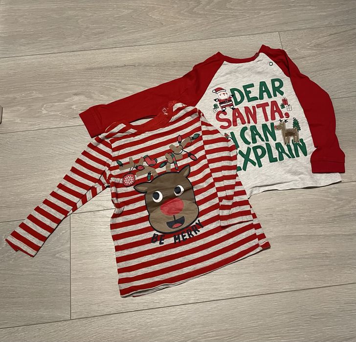 Koszulki z długim rękawem z motywem świątecznym