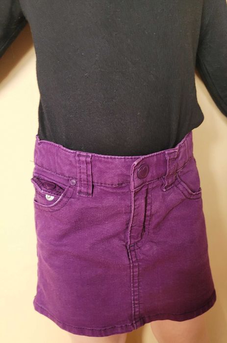 spódniczka 98 H&M fiolet jeans