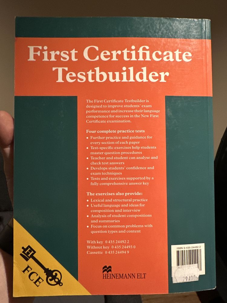 First Certificate Testbuilder with Answer Key