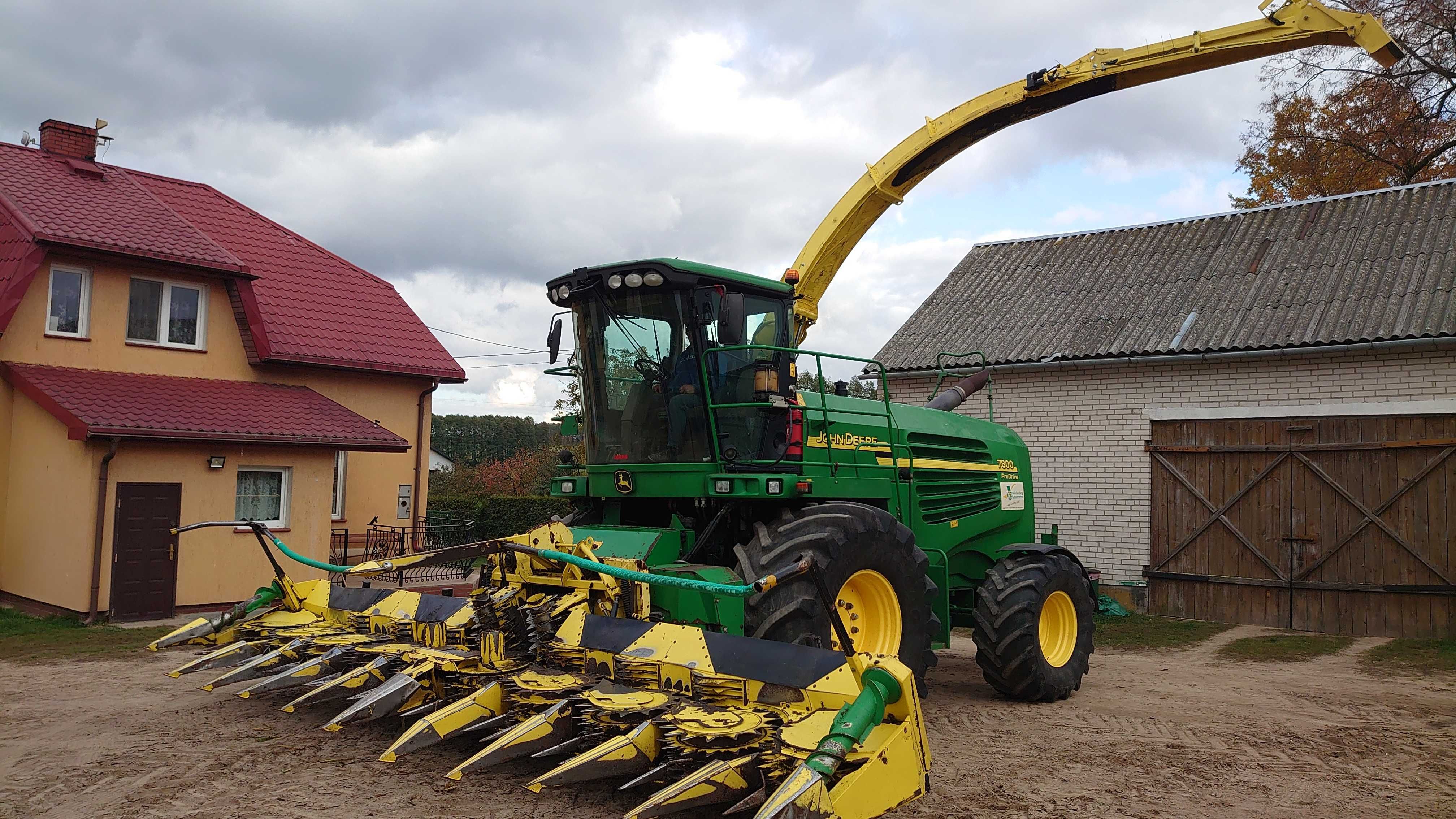 Sieczkarnia John Deere 7800 ProDrive 4x4 + kemper 375