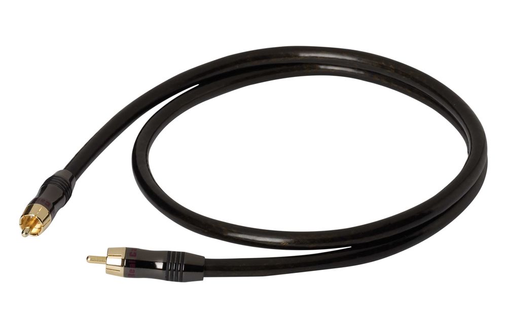 Cabo coaxial digital com 1m da Real Cable com Fichas de metal