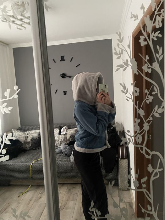 Тепла куртка тедді ждинсова