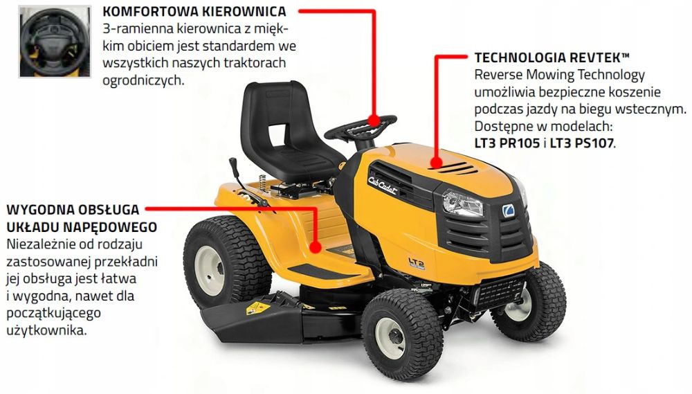 Traktorek Ogrodowy Kosiarka CUB CADET LT2 NS96
