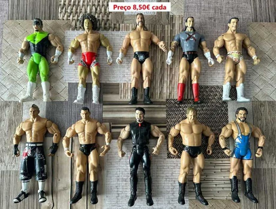 Bonecos wwe wrestling figuras ringues cintos titulo campeao brinquedos