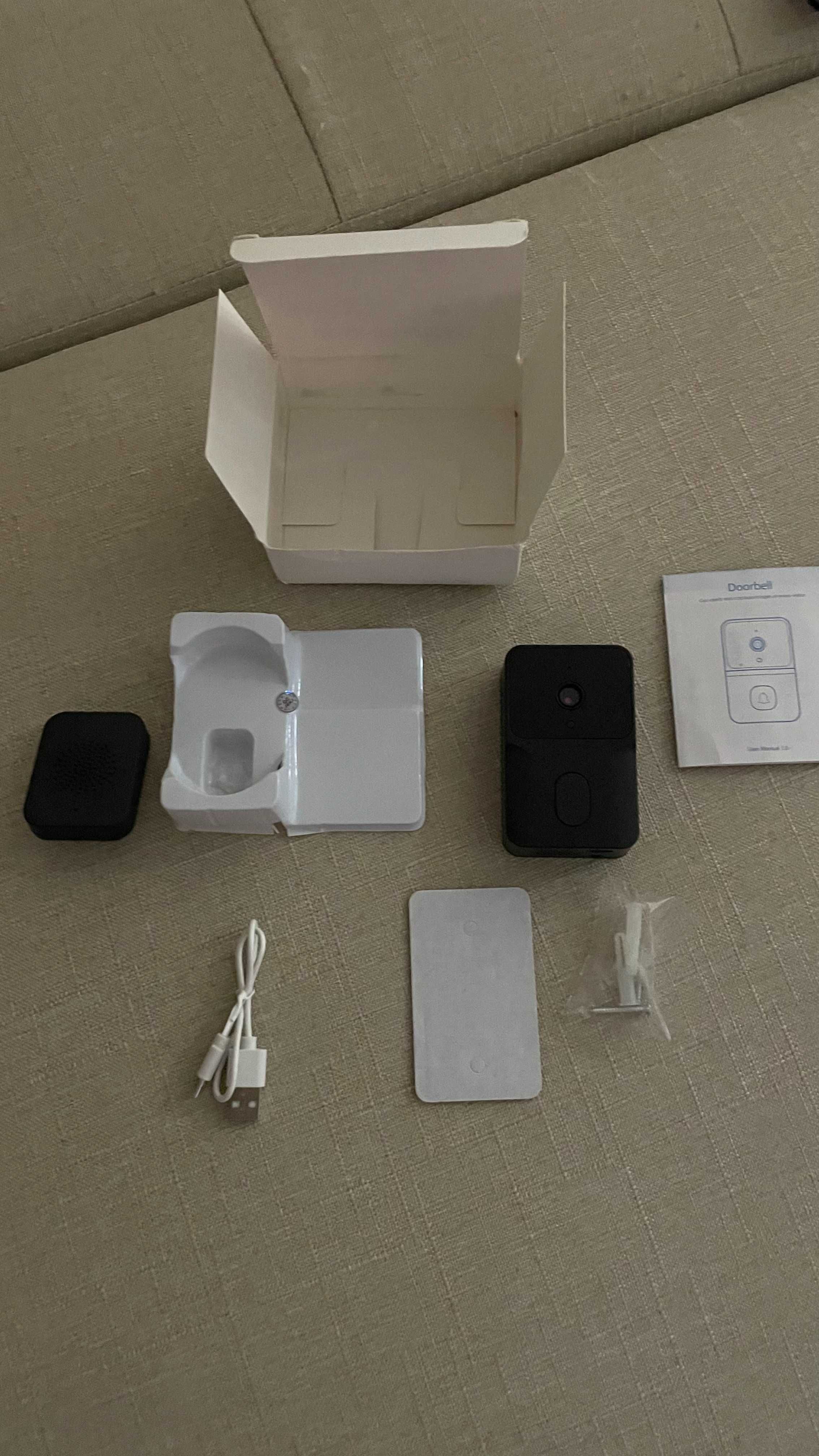 Câmera sem fio e campainha da porta visão noturna wi fi