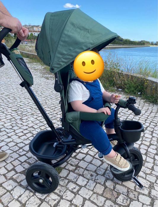 Carrinho triciclo Kinderkraft Aveo Mystic Green