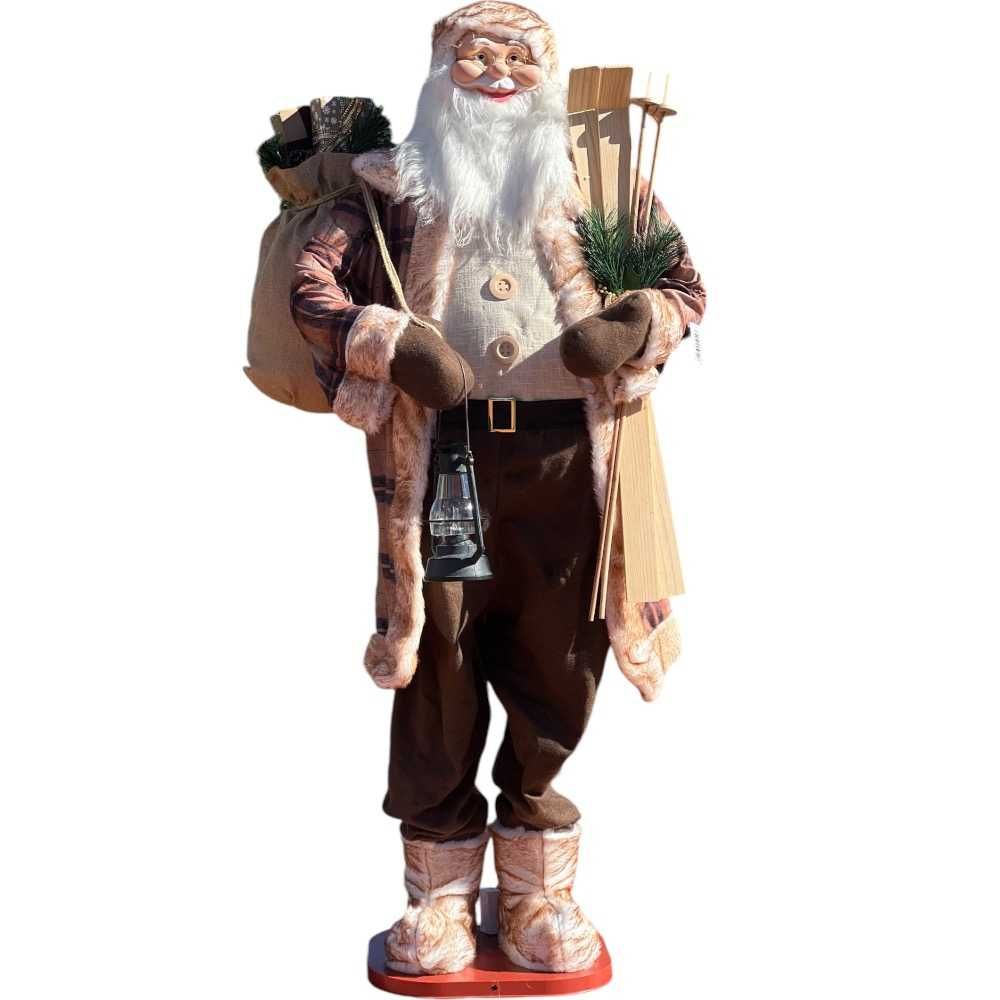 DUŻY święty mikołaj, śpiewa i tańczy, ozdoba NA BOŻE NARODZENIE 185 CM