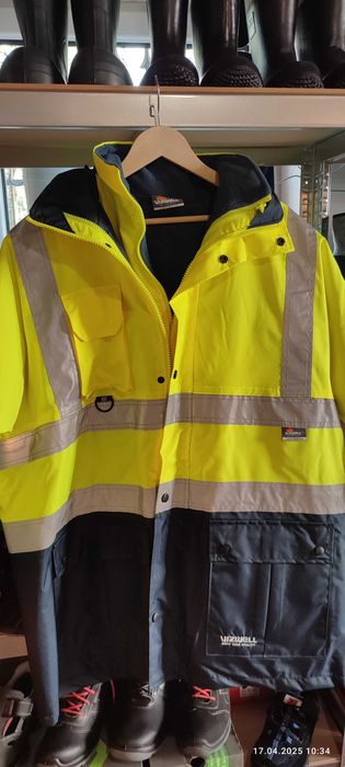 Kurtka robocza VIZWELL VWJK44 5w1 żółta XL odblaskowa