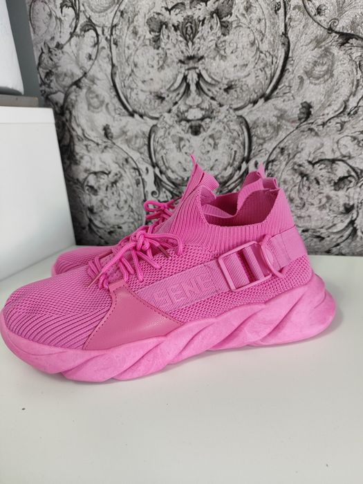 Buty adidasy  sneakersy damskie różowe wciągane lekkie 41 wkład. 26.5