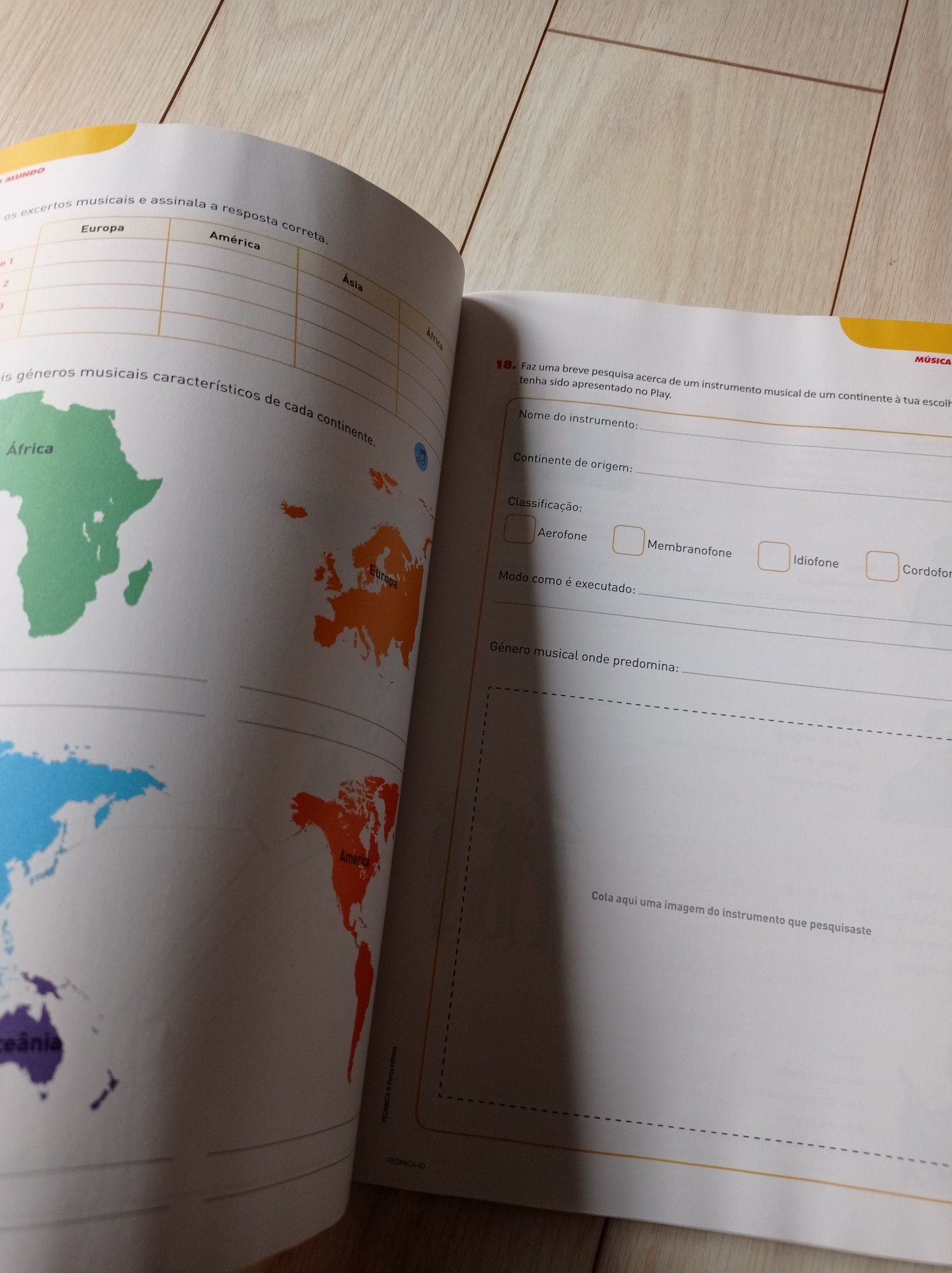 Caderno de actividades educação musical 6* ano