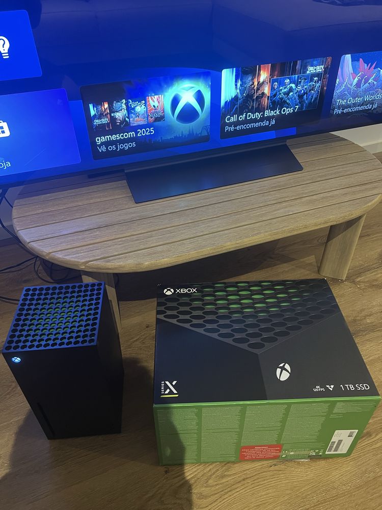 Xbox Séries X na caixa