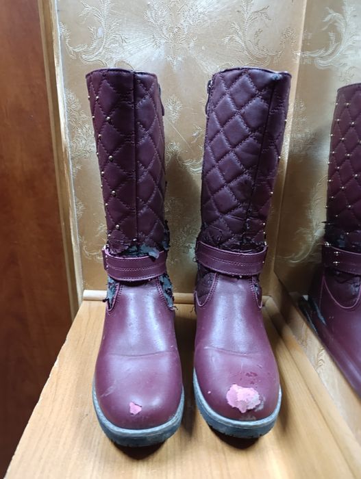 Зимові чоботи для Дівчинки.Для подвір"я.