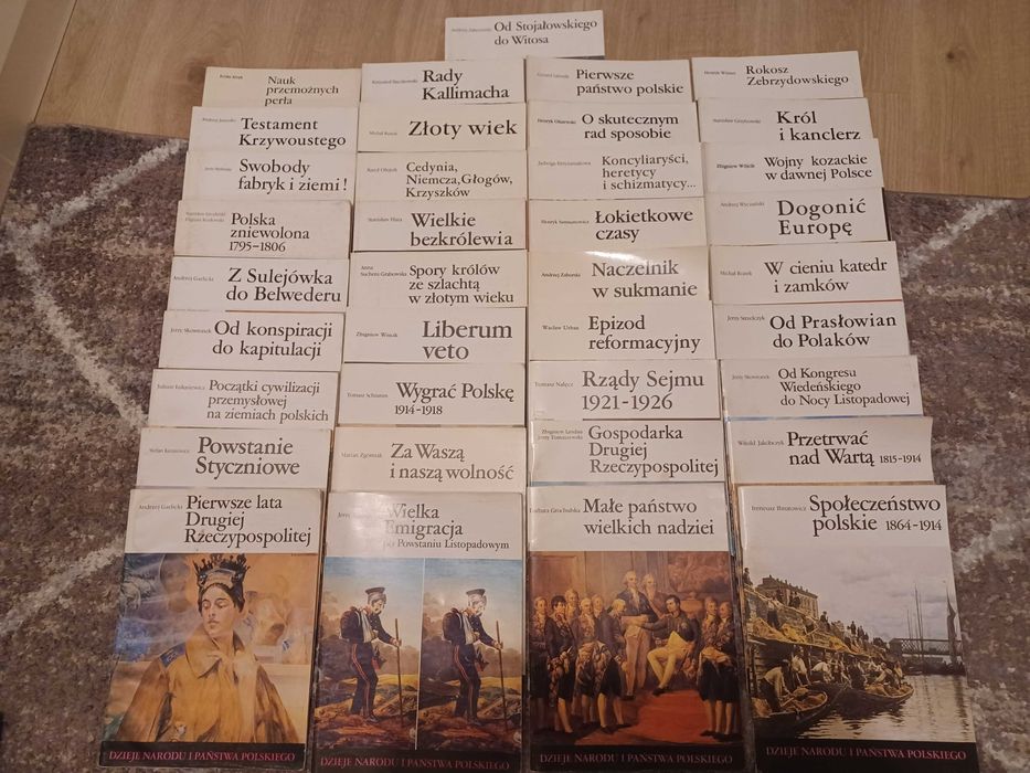 Dzieje Narodu i Państwa Polskiego Zestaw 37  tomów