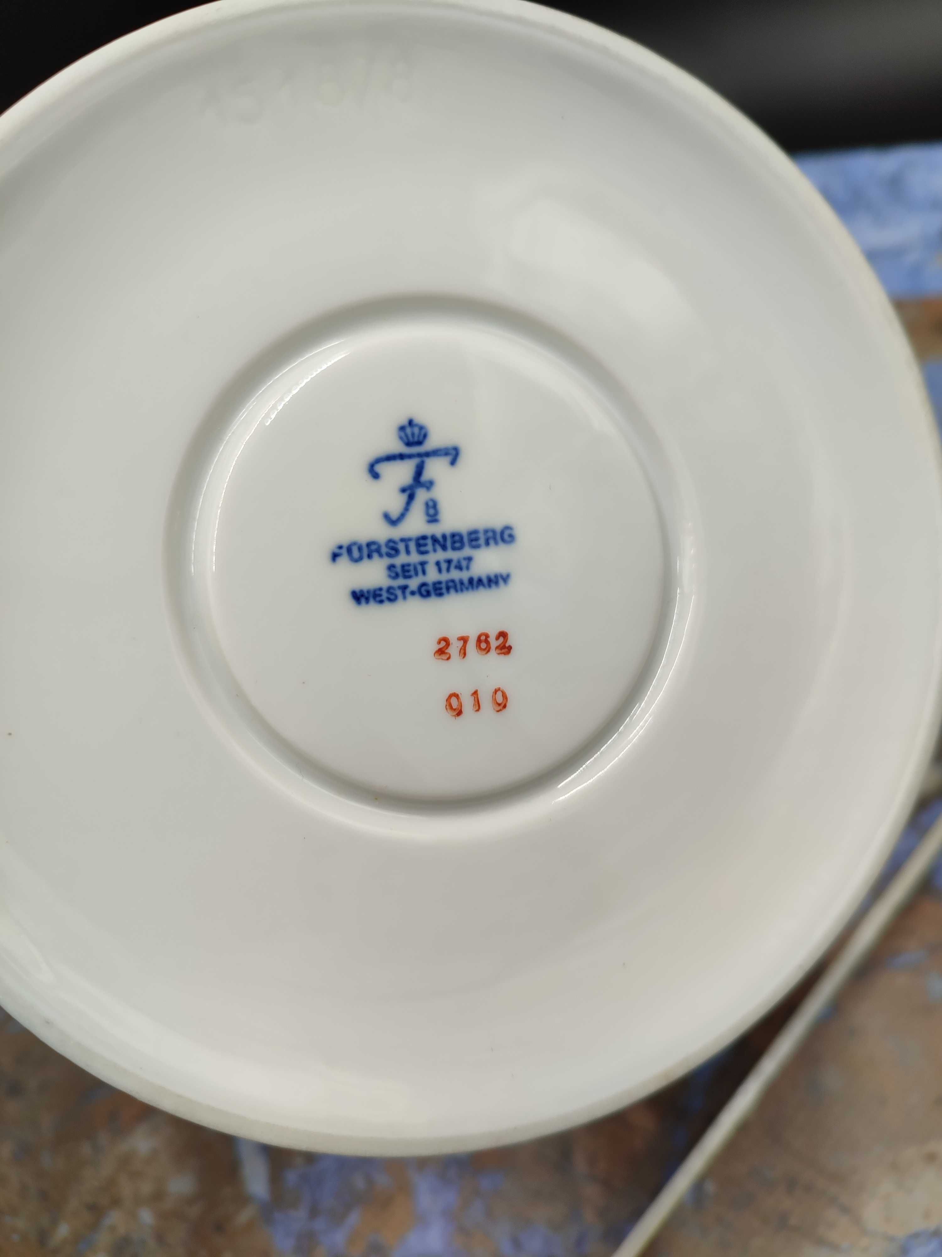 Porcelanowy Dzbanek + podgrzewacz Fustenberg - Vintage - 2681