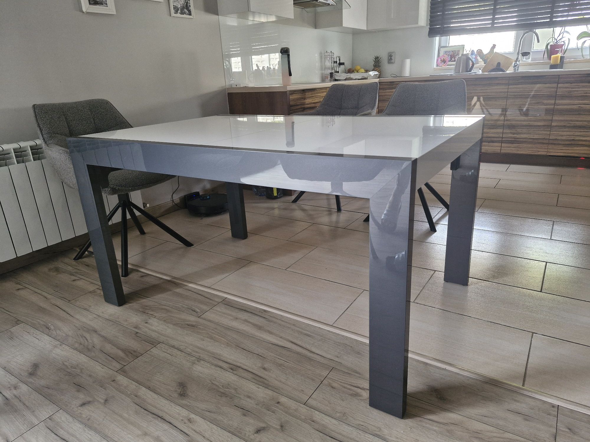 Stół Imperia wysoki polysk 140x90 do 250x90