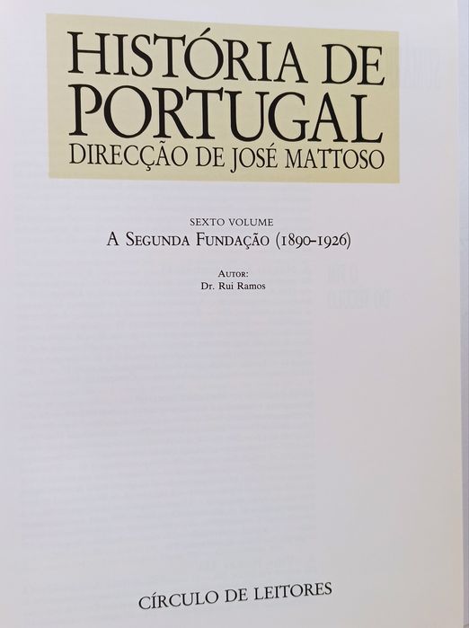 História de Portugal - José Mattoso (Volume 6)
