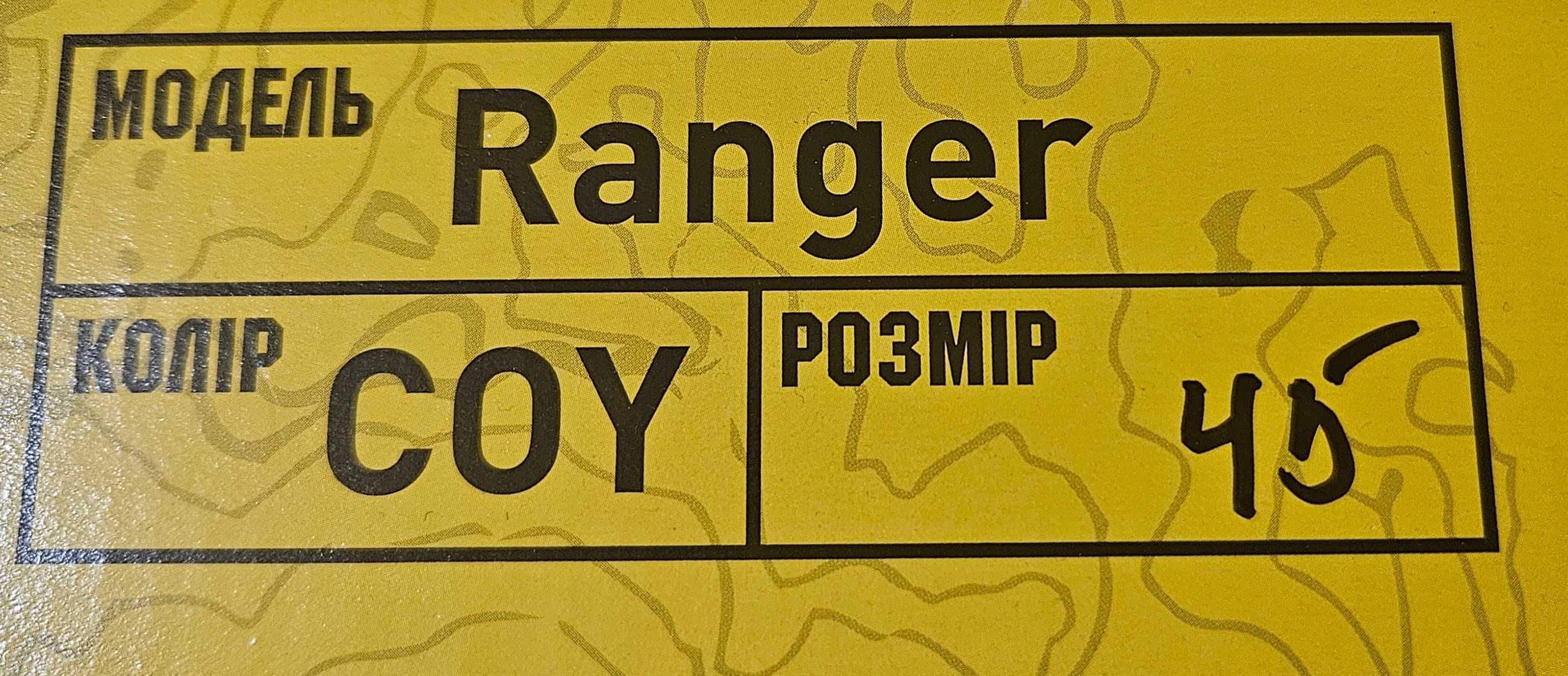 Черевики берці тактичні M-TAC RANGER Coyote 45р. устілка 295 мембрана