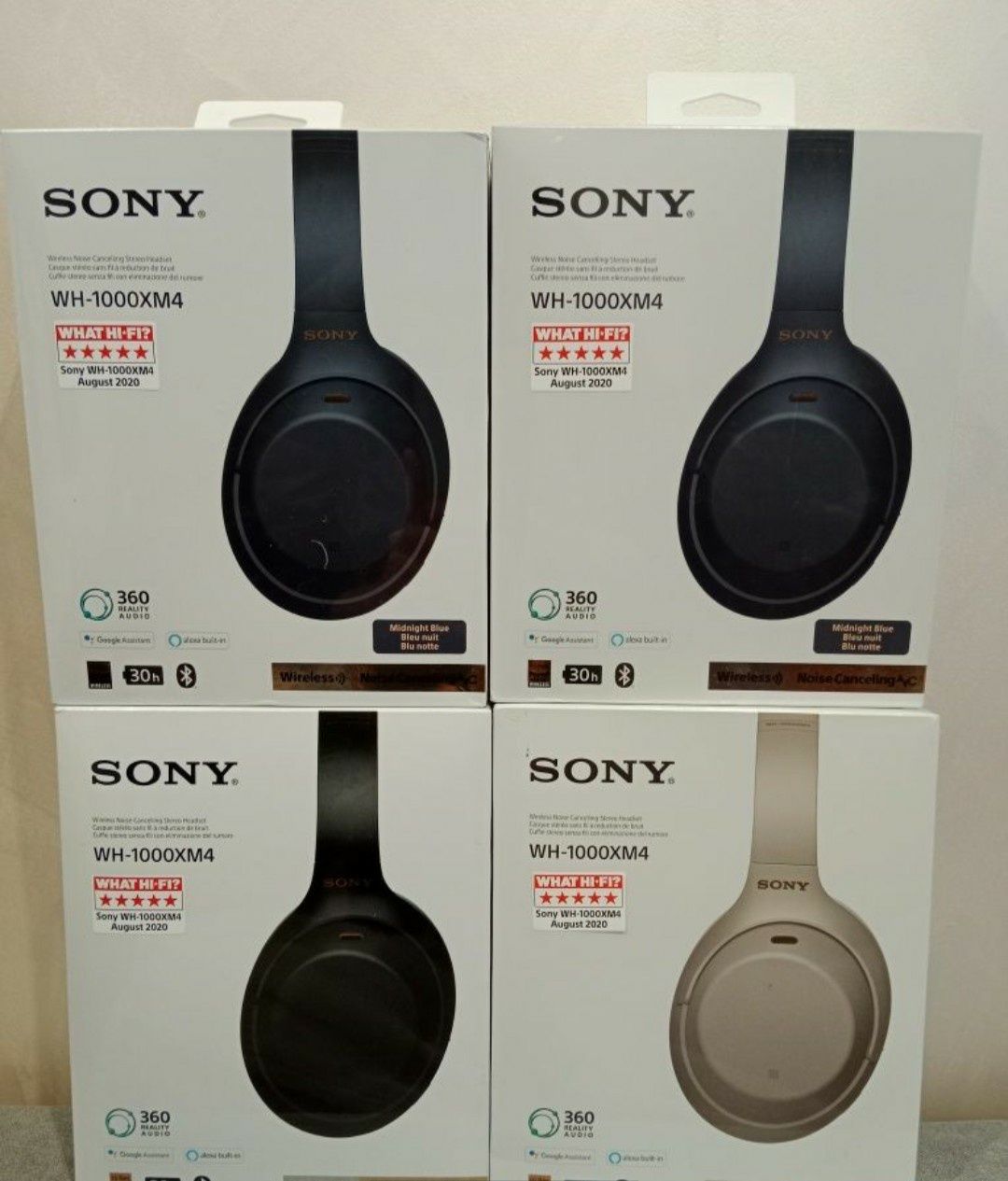 Навушники Sony WH-1000XM4 Blue/Black /Silver