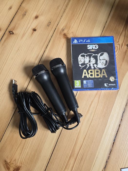 Gra PS4 ABBA Let's sing z dwoma mikrofonami