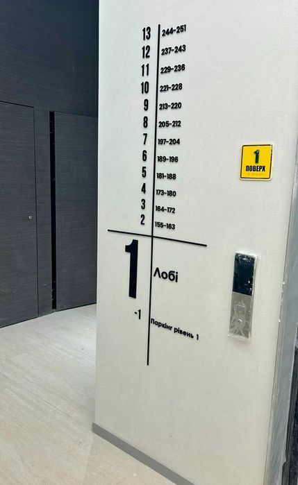 Унікальне планування! Найкраща пропозиція! 60,35 м.кв., 1-кімнатна.