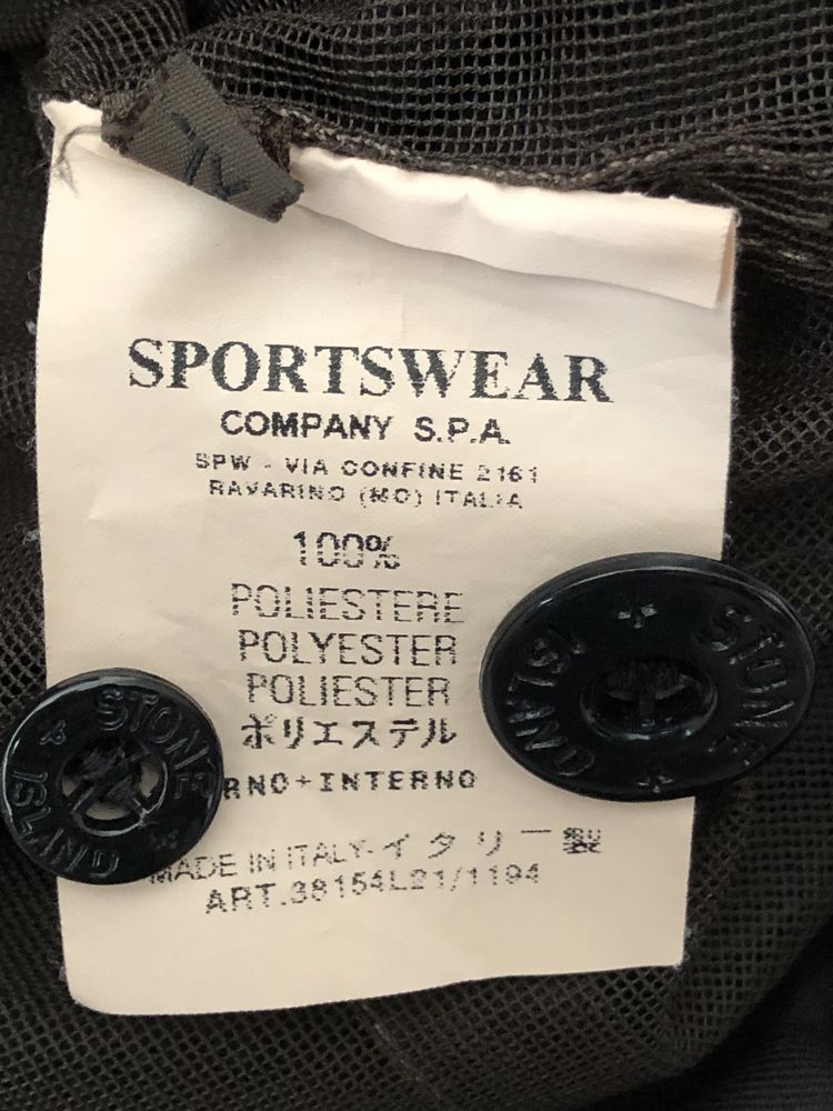 Stone Island poly canvas flight jacket ss’03