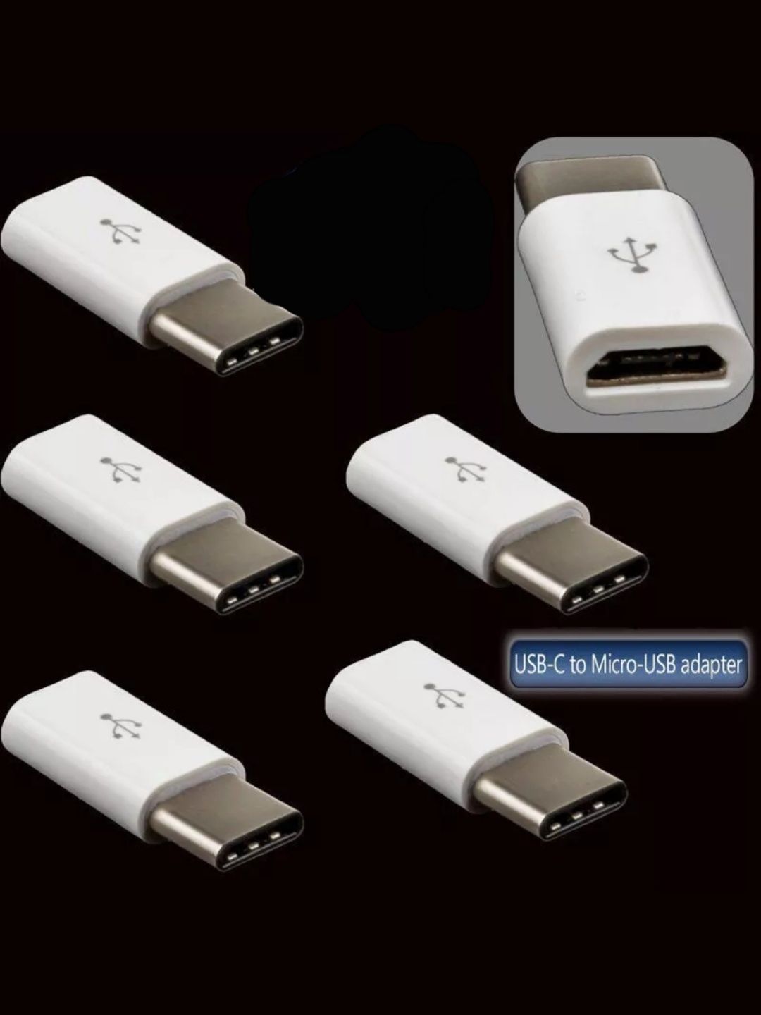 Pack 2 Adaptador micro USB para type c