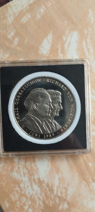 Пам'ятна медаль Зустріч Горбачова та Віцекера у Верхах