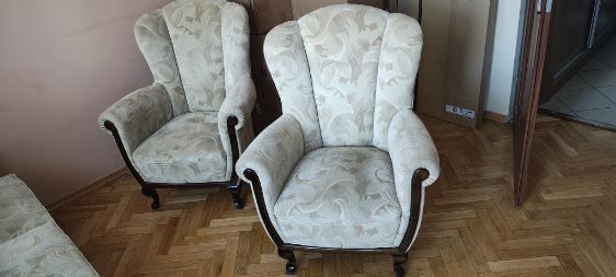 Zestaw mebli kanapa, leżanka + dwa fotele