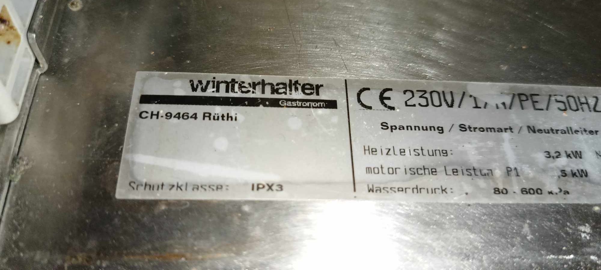 Zmywarka gastronomiczna Winterhalter