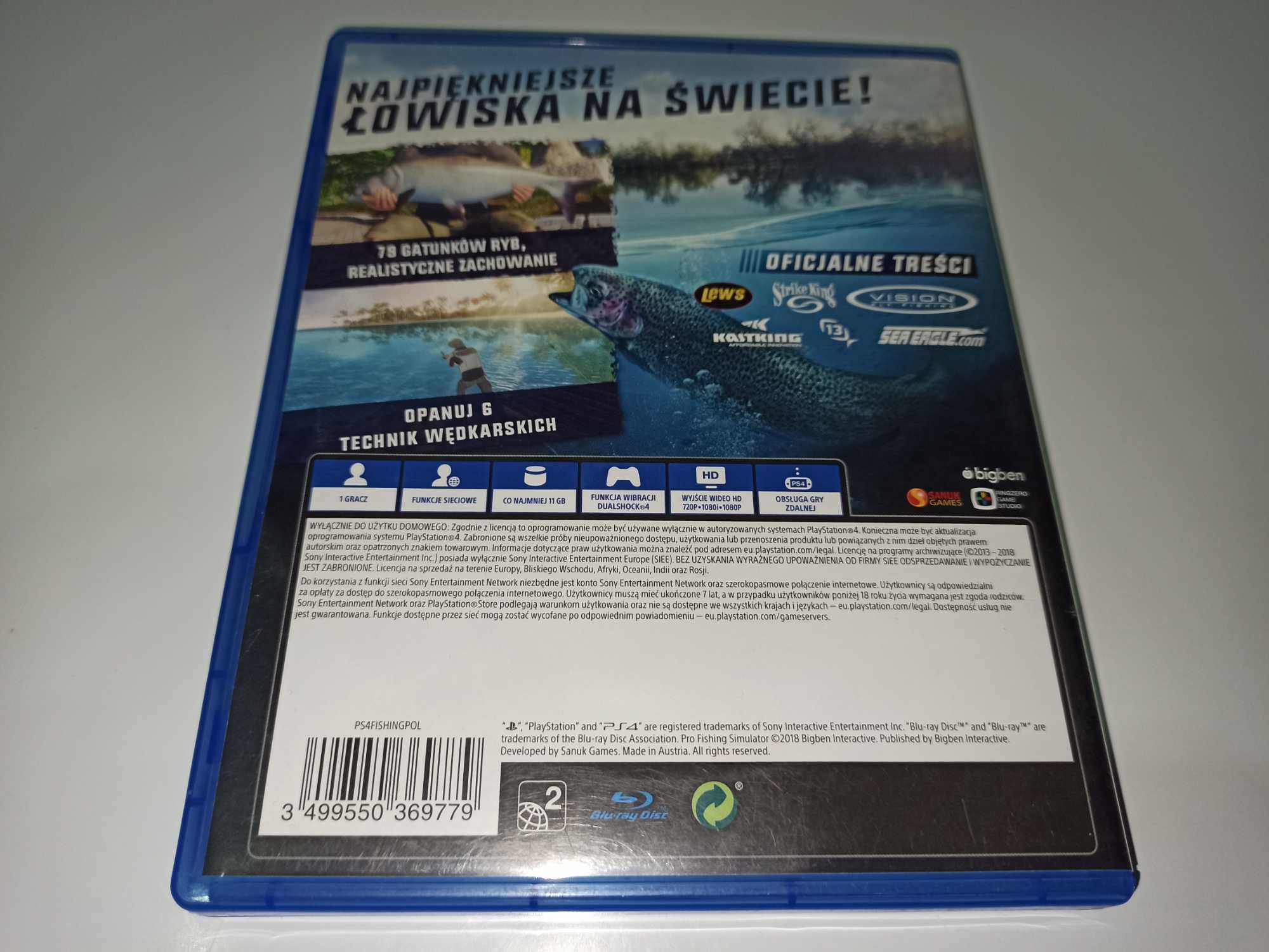 ps4 WĘDKARSTWO Łowienie Ryb PRO FISHING SIMULATOR po polsku unikat v1