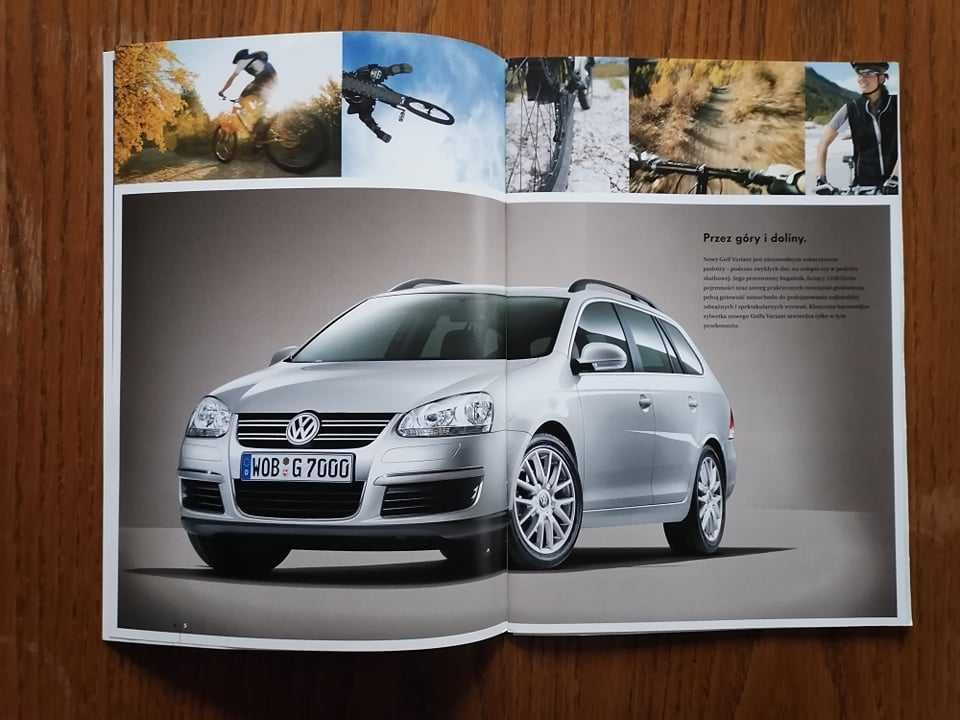 Prospekt VW Golf V Variant 2007 Polski! PL Folder Broszura Katalog