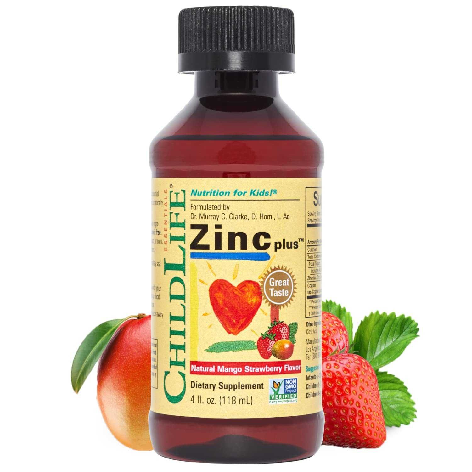 ChildLife Essentials Zinc Plus жидкий цинк для детей. 118 мл