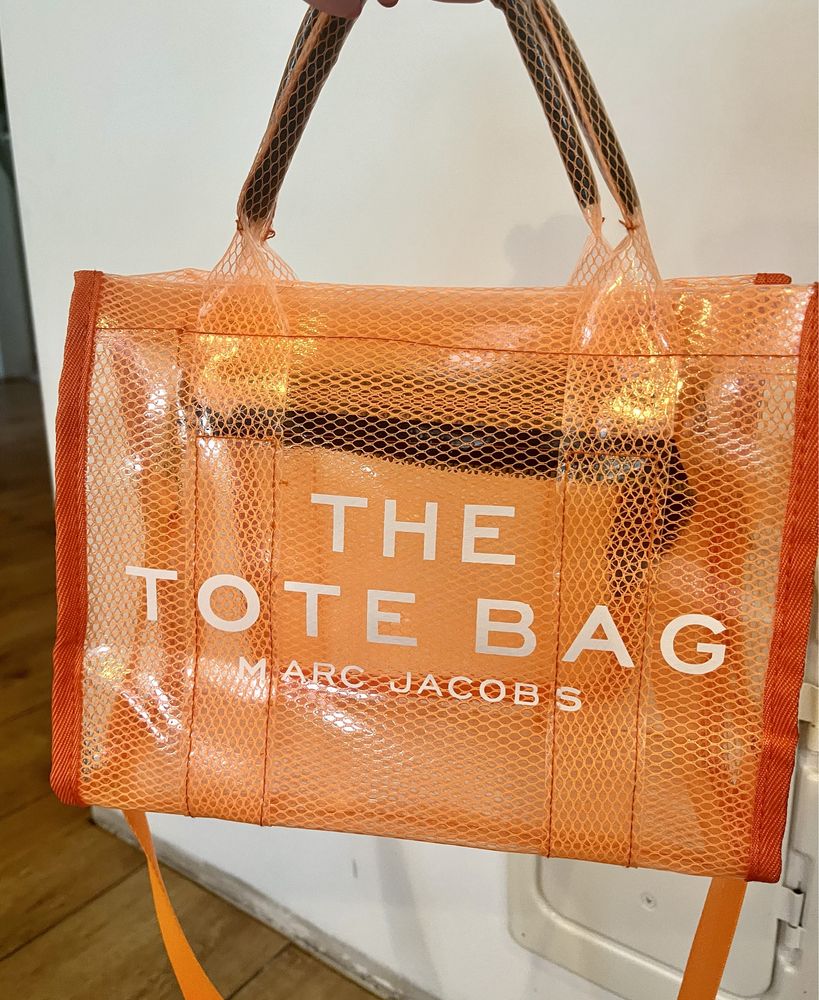 Marc jacobs pomaranczowa torebka nowanowa sliczna totebka