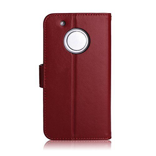 Fyy Etui Book Case Ze Smyczką - Moto G5 Plus (Red Wine)