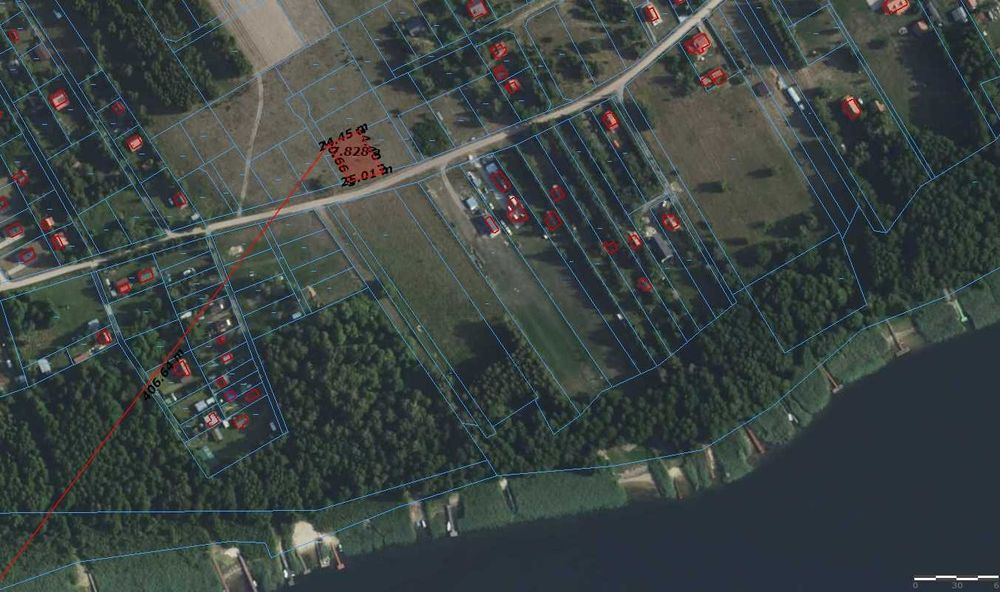 Działka Budowlana Pilchy nad Jez Roś Półwy na wzgórzu777m2 200m od Jez