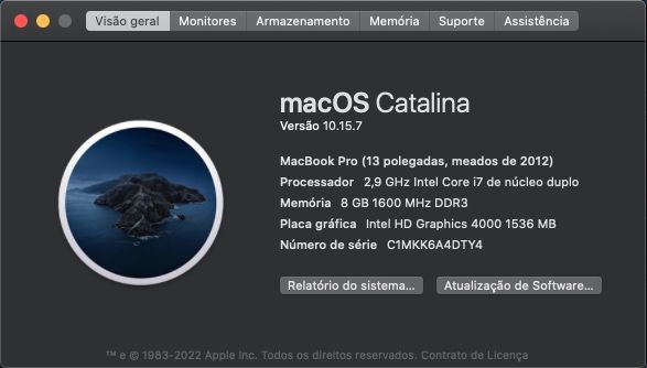 MacBook Pro 13 Polegadas
