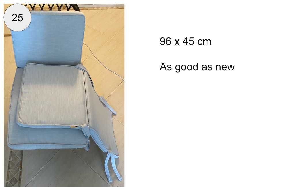 Outdoor Chair Cushion Set