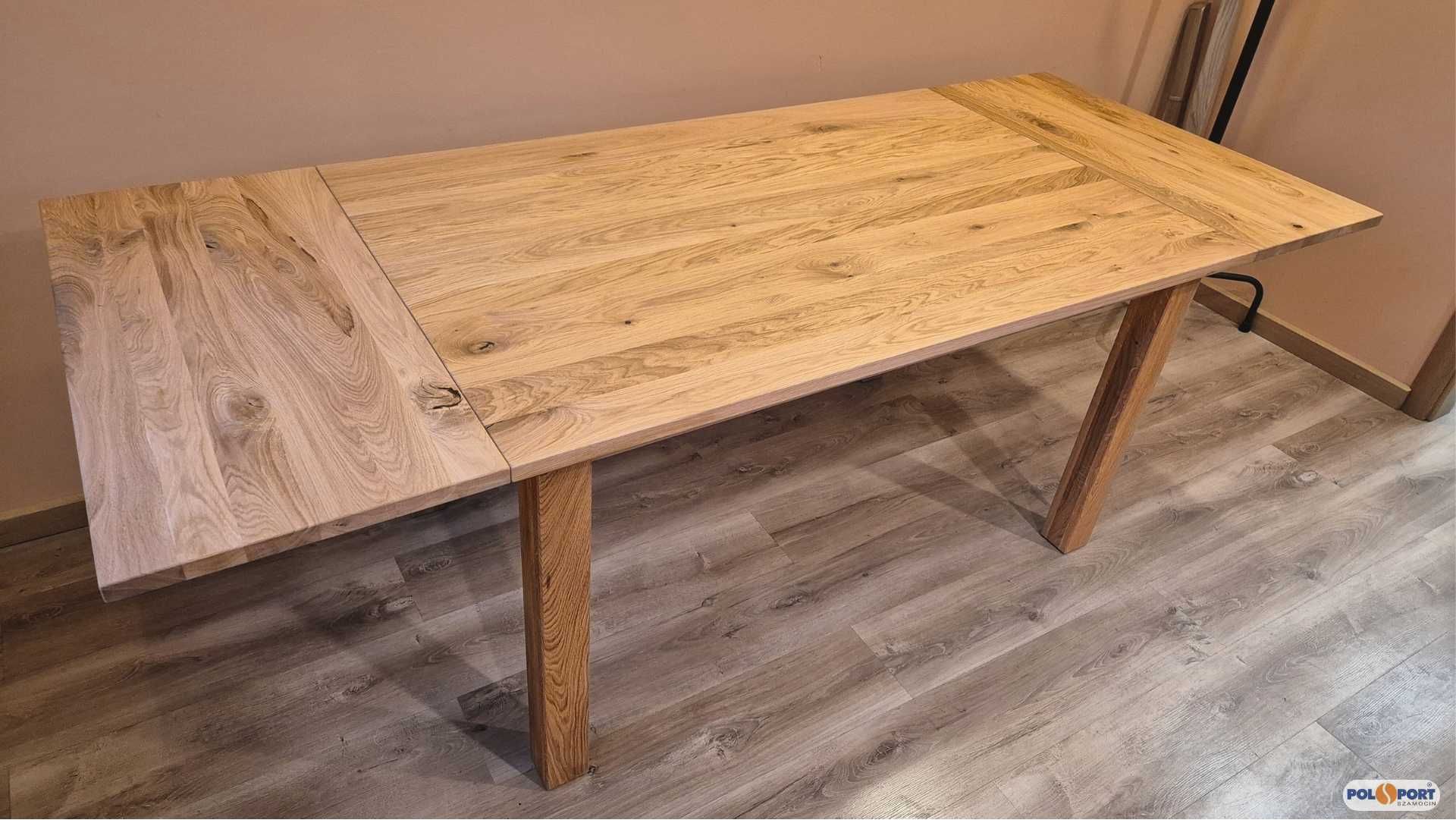 Stół dębowy 140x90 z litego drewna - dostępny od ręki!