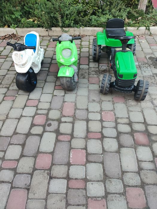 Детский велобег трактора