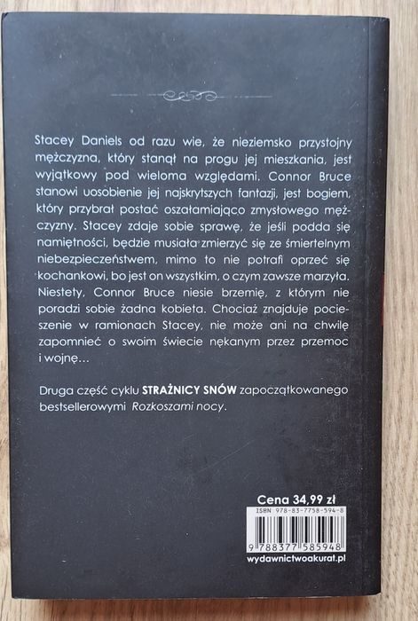 Książka "Żar nocy" Sylvia Day.
Powieść ze światowych list bestsellerów