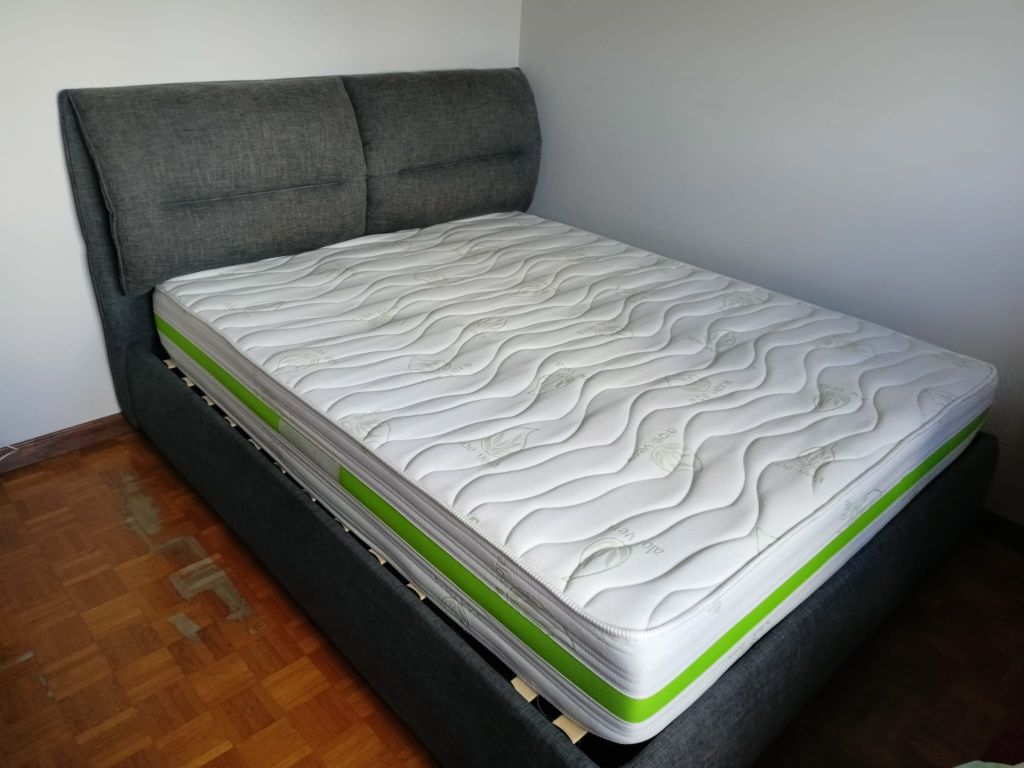 Cama casal 160x200 em tecido