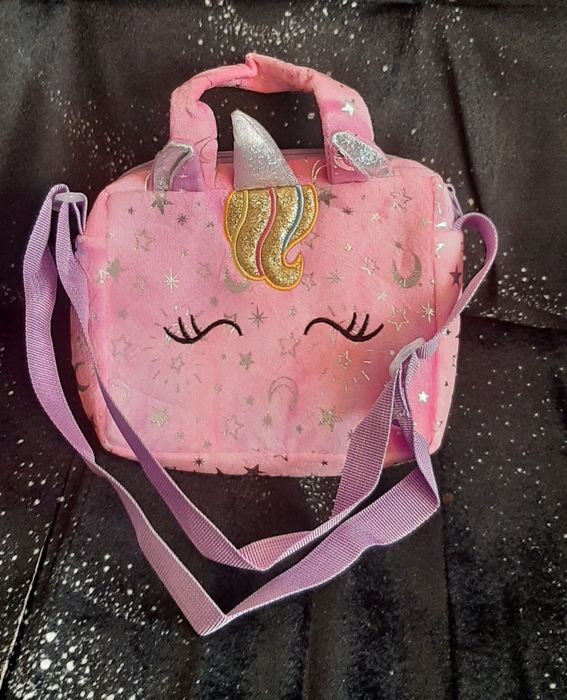 Torebka dziewczęca Jednorożec/pluszowa