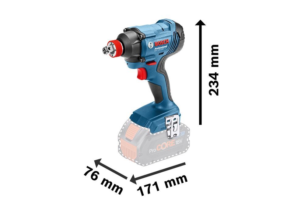 Zestaw 18 V Klucz Gdx 180-Li+ Wkrętarka Gsr180-Li 2*2.0Ah Bosch