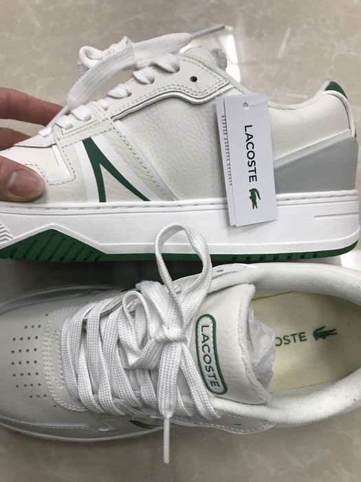 Buty męskie lacoste leather white green