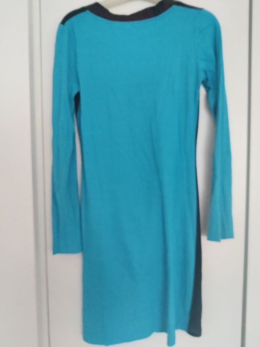 Túnica azul e preta, manga comprida S/M