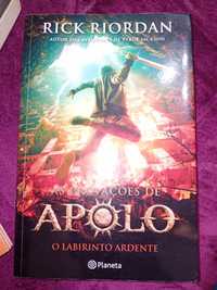 Livro As provações de apolo III - O Labirinto Ardente Rick Riordan